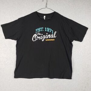 Schlotzsky's The Original EST. 1971 Graphic Tee Shirt Black 2XL Zuni Sportswear